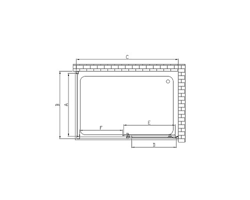 Душевой уголок 140x80 см Vincea Alpha VSR-3AL8014CL прозрачное