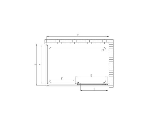 Душевой уголок 150x80 см Vincea Alpha VSR-3AL8015CL прозрачное