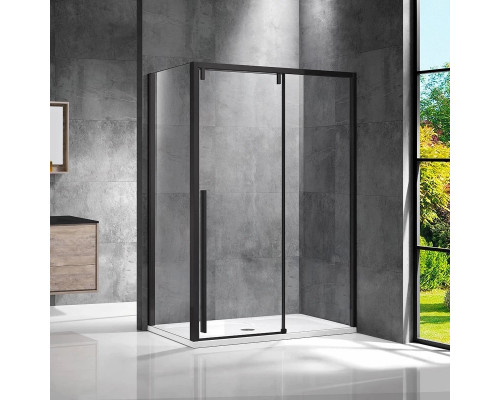 Душевой уголок 140x90 см Vincea Lugano VSR-1L9014CLB-1 прозрачное