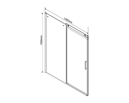 Душевой уголок 130x80 см Vincea Como VSR-1C8013CL прозрачное