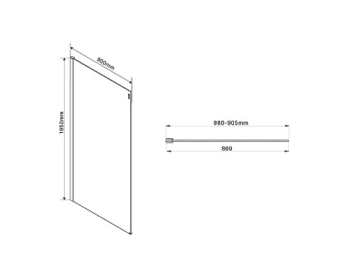 Душевой уголок 130x90 см Vincea Como VSR-1C9013CL прозрачное