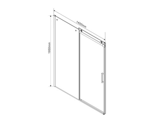 Душевой уголок 140x100 см Vincea Como VSR-1C1014CL прозрачное