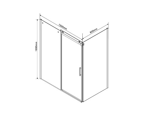 Душевой уголок 150x80 см Vincea Como VSR-1C8015CL прозрачное