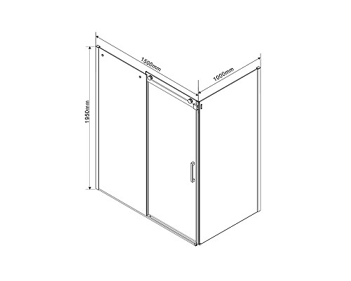 Душевой уголок 150x100 см Vincea Como VSR-1C1015CL прозрачное