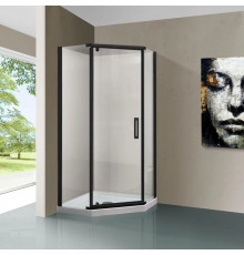 Душевой уголок 90x90 см Vincea Stresa VSP-1S900CLB прозрачное