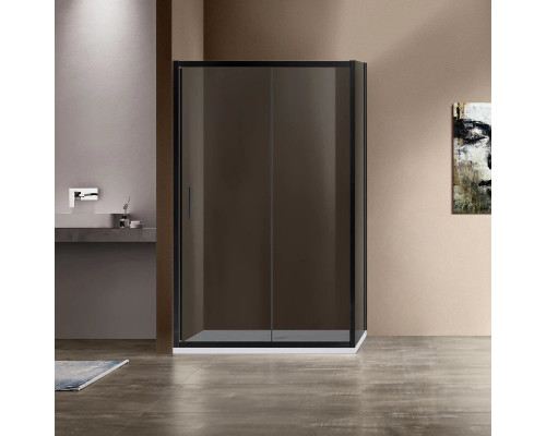 Душевой уголок 120x90 см Vincea Garda VSR-1G9012CGB тонированное