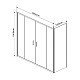 Душевой уголок 180x100 см Vincea Garda VSR-1G21018CL прозрачное