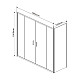 Душевой уголок 190x100 см Vincea Garda VSR-1G21019CL прозрачное