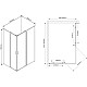 Душевой уголок 120x80 см Vincea Scala VSS-2SC8012CL прозрачное