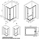 Заказать Душевой уголок 118,4х78,4 см Am.Pm X-Joy W94G-403-12080-BT прозрачное в магазине сантехники Santeh-Crystal.ru