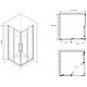 Купить Душевой уголок 100х100 см Abber Schwarzer Diamant AG02100BDTH тонированное в магазине сантехники Santeh-Crystal.ru