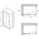 Приобрести Душевой уголок 100х60 см Abber Schwarzer Diamant AG30100B-S60B прозрачное в магазине сантехники Santeh-Crystal.ru