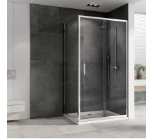 Душевой уголок 110х60 см Abber Schwarzer Diamant AG301105-S605 прозрачное