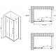 Приобрести Душевой уголок 110х50 см Abber Schwarzer Diamant AG30110BH-S50B прозрачное в магазине сантехники Santeh-Crystal.ru