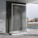Душевой уголок 110х50 см Abber Schwarzer Diamant AG30110MH-S50M-S50M матовое