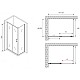 Купить Душевой уголок 120х50 см Abber Schwarzer Diamant AG30120B5-S50B5 прозрачное в магазине сантехники Santeh-Crystal.ru