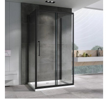 Душевой уголок 120х60 см Abber Schwarzer Diamant AG30120BH-S60B-S60B прозрачное