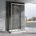 Душевой уголок 120х50 см Abber Schwarzer Diamant AG30120H-S50-S50 прозрачное