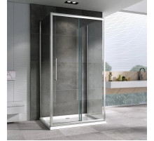 Душевой уголок 120х60 см Abber Schwarzer Diamant AG30120H-S60-S60 прозрачное