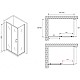 Приобрести Душевой уголок 130х60 см Abber Schwarzer Diamant AG301305-S605 прозрачное в магазине сантехники Santeh-Crystal.ru