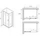 Купить Душевой уголок 130х60 см Abber Schwarzer Diamant AG30130B5-S60B5 прозрачное в магазине сантехники Santeh-Crystal.ru