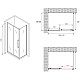 Купить Душевой уголок 130х60 см Abber Schwarzer Diamant AG30130H-S60 прозрачное в магазине сантехники Santeh-Crystal.ru