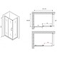 Приобрести Душевой уголок 140х50 см Abber Schwarzer Diamant AG30140B5-S50B5 прозрачное в магазине сантехники Santeh-Crystal.ru