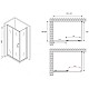 Купить Душевой уголок 140х60 см Abber Schwarzer Diamant AG30140B5-S60B5 прозрачное в магазине сантехники Santeh-Crystal.ru