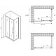 Заказать Душевой уголок 140х60 см Abber Schwarzer Diamant AG30140BH-S60B прозрачное в магазине сантехники Santeh-Crystal.ru