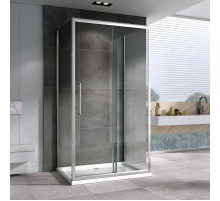 Душевой уголок 140х50 см Abber Schwarzer Diamant AG30140H-S50-S50 прозрачное