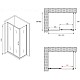 Купить Душевой уголок 150х60 см Abber Schwarzer Diamant AG30150B-S60B прозрачное в магазине сантехники Santeh-Crystal.ru