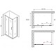 Приобрести Душевой уголок 150х50 см Abber Schwarzer Diamant AG30150B5-S50B5 прозрачное в магазине сантехники Santeh-Crystal.ru