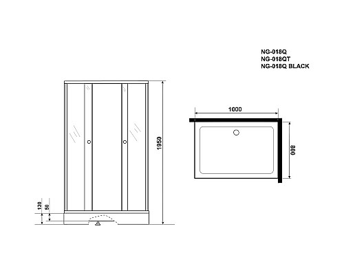 Santeh-Crystal.ru: Душевой уголок с поддоном 100х80х195 см Niagara NG-018-14QBLACK интимато Заказать Душевой уголок с поддоном 100х80х195 см Niagara NG-018-14QBLACK интимато в магазине сантехники Santeh-Crystal.ru