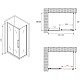 Приобрести Душевой уголок 160х60 см Abber Schwarzer Diamant AG30160BH-S60B прозрачное в магазине сантехники Santeh-Crystal.ru