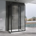 Душевой уголок 170х60 см Abber Schwarzer Diamant AG30170B-S60B-S60B прозрачное