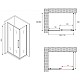 Заказать Душевой уголок 170х60 см Abber Schwarzer Diamant AG30170BH-S60B прозрачное в магазине сантехники Santeh-Crystal.ru