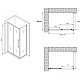 Заказать Душевой уголок 170х50 см Abber Schwarzer Diamant AG30170H-S50 прозрачное в магазине сантехники Santeh-Crystal.ru