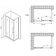 Приобрести Душевой уголок 180х60 см Abber Schwarzer Diamant AG30180BH-S60B прозрачное в магазине сантехники Santeh-Crystal.ru