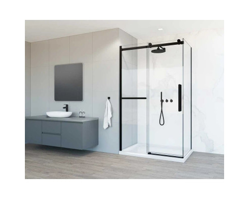 Заказать Душевой уголок 110х80 см Vincea Como Soft VSR-1CS8011CLB прозрачное в магазине сантехники Santeh-Crystal.ru