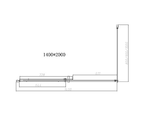Заказать Душевой уголок 140х80 см Vincea Dice VSR-4D8014CL прозрачное в магазине сантехники Santeh-Crystal.ru