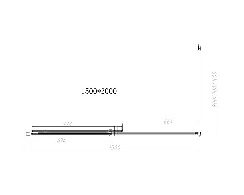 Заказать Душевой уголок 150х90 см Vincea Dice VSR-4D9015CL прозрачное в магазине сантехники Santeh-Crystal.ru