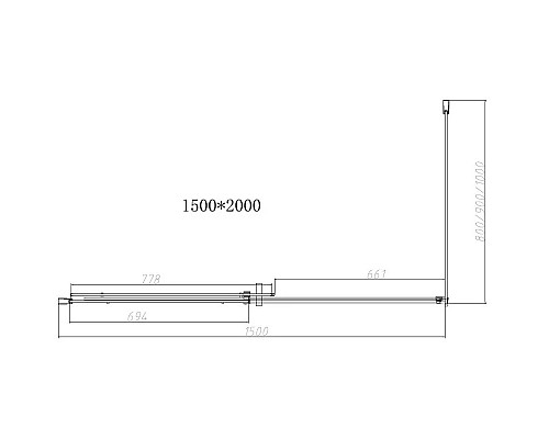 Приобрести Душевой уголок 150х100 см Vincea Dice VSR-4D1015CL прозрачное в магазине сантехники Santeh-Crystal.ru