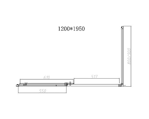 Заказать Душевой уголок 120х90 см Vincea Slim-N VSR-4SN9012CLB прозрачное в магазине сантехники Santeh-Crystal.ru