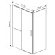 Душевой уголок 110x80 см Vincea Slim Soft VSR-1SS8011CLB прозрачное