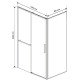 Душевой уголок 130x80 см Vincea Slim Soft VSR-1SS8013CLB прозрачное