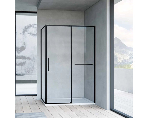 Душевой уголок 140x80 см Vincea Slim Soft VSR-1SS8014CLB прозрачное