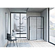 Душевой уголок 100x100 см Vincea Slim Soft VSR-1SS1010CLB прозрачное