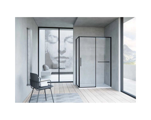 Душевой уголок 130x100 см Vincea Slim Soft VSR-1SS1013CLB прозрачное