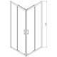 Душевой уголок 90x90 см Vincea Alpha VSS-3AL900CLB прозрачное