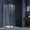 Душевой уголок 90x90 см Vincea Alpha VSS-3AL900CLB прозрачное